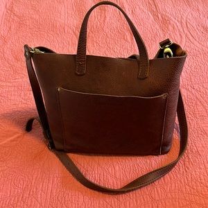 Portland Leather Med Nutmeg Crossbody tote